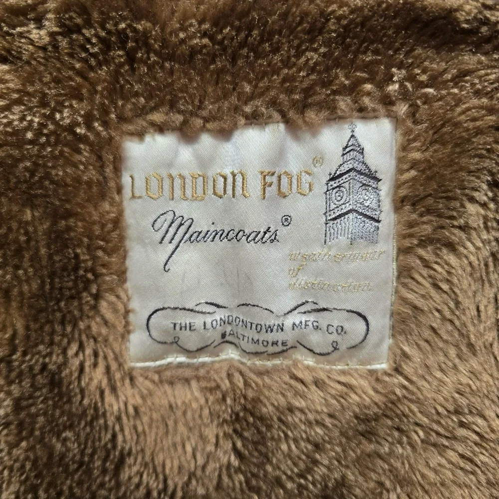 London Fog Maincoats Pile‎ Lined Trench Coat Tan Men’s Vintage Outerwear